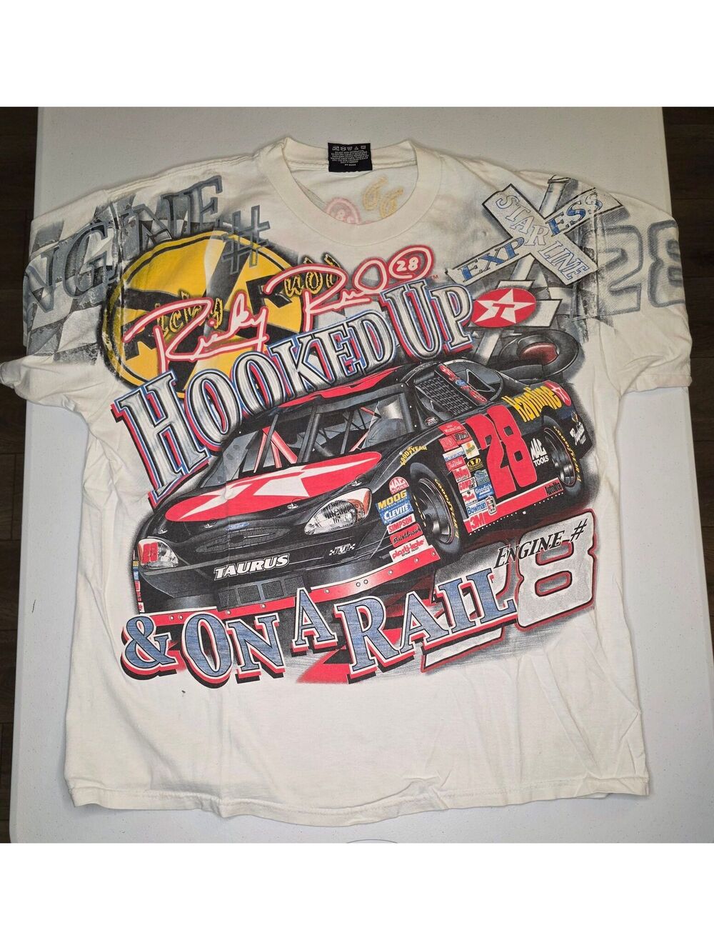 2000s Nascar Ricky Rudd Texaco AOP Tee